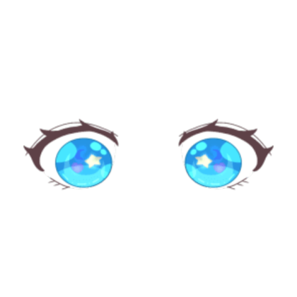 Blue chibi eyes Roblox decal