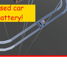 karren herumfahren gebrauchte autobatterie icon