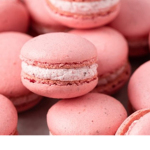 strawberry-macarons