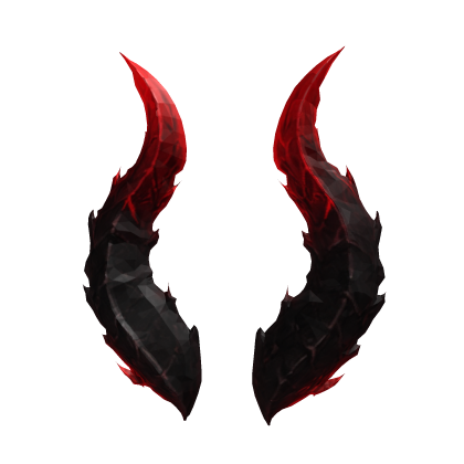 Black and Red Horns Roblox item