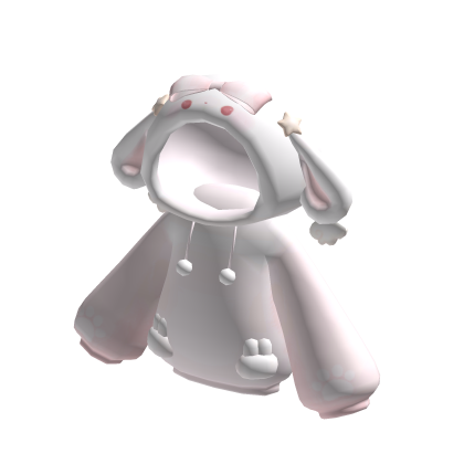 soft fluffy angel bunni hoodie pink♡