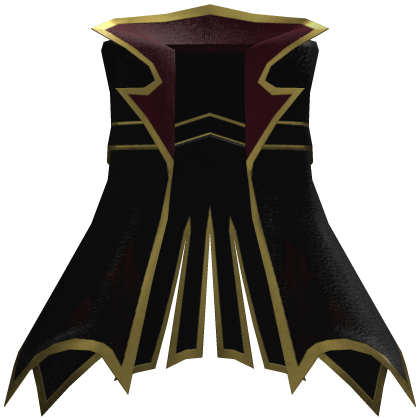Royal Knight Coat - Black Red