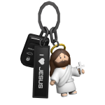  I LOVE JESUS Keychain (white)