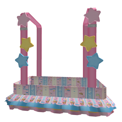 ⭐ - ( ๑ ᵔ ▽ ᵔ ๑ ) starry angelic skirt pink blue