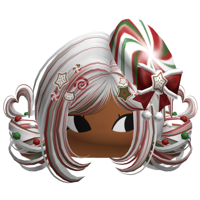 ♡ Christmas Candycane Buns (Red & White)