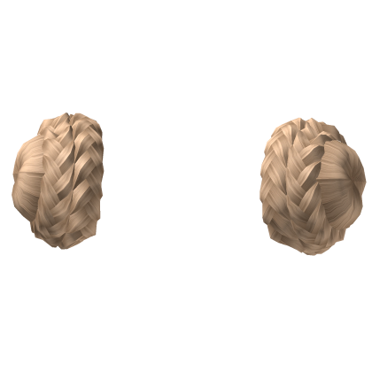 Blonde Add-on Braided Hair Buns Roblox item
