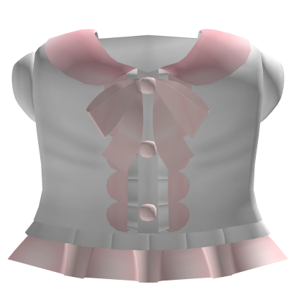 ꒰♡ daydreamer cute buttoned top ( pink & white )