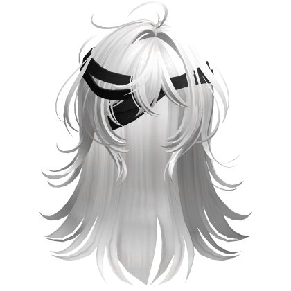 White2 Bandaged Anime Hair