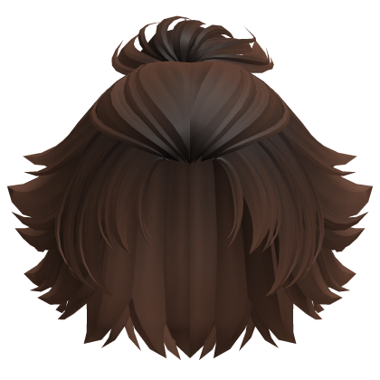 Wavy Anime Ponytail Boy Hair (Auburn Brown) Roblox item