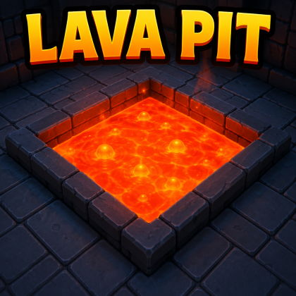 Lava Hazard  (Obby Trap, Damage Floor, Fire Kill ) preview 2