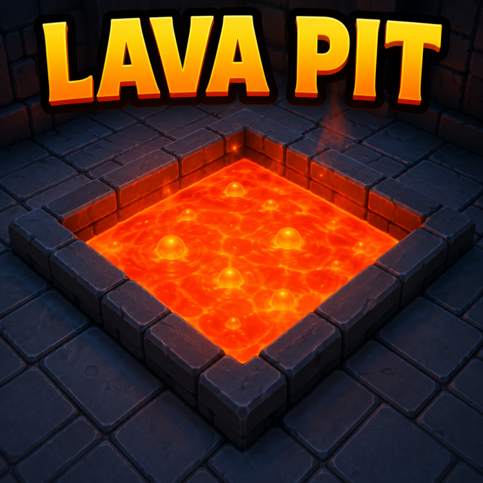 Lava Hazard  (Obby Trap, Damage Floor, Fire Kill ) preview 2