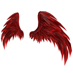 Red Angel Wings