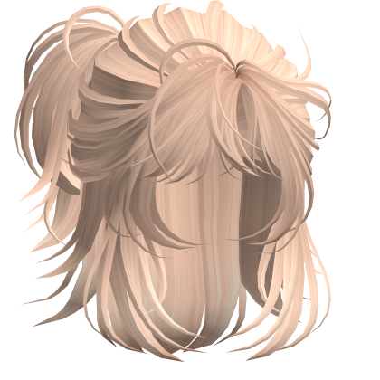 Anime Androg Wolfcut Ponytail Blonde