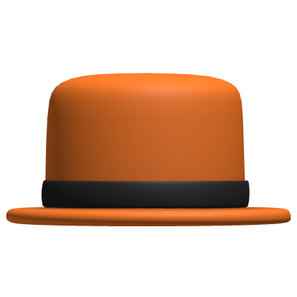 orange classic bowler hat