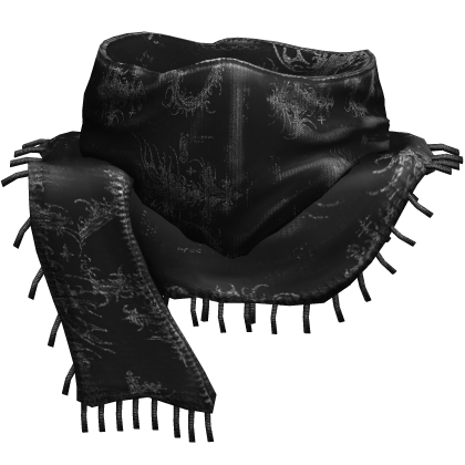 Black Sigil Vintage Esoteric Neck Scarf thumbnail