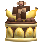 Monkey’s Banana Birthday Cake (Chocolate)🍌🎂
