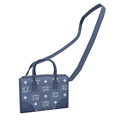 Custom designer Icy monogram bag blue thumbnail