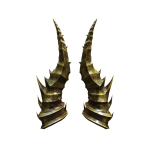 [ ⭐ ] Antique Gold Spiked Horns [ pbr ]