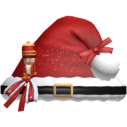 Cute Christmas Santa Nutcracker Hat in Red