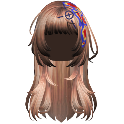 Blonde Heatwave Crosshair Punk Flowy Girl Hair