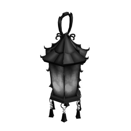 Holdable Witch's Lantern in Black/White