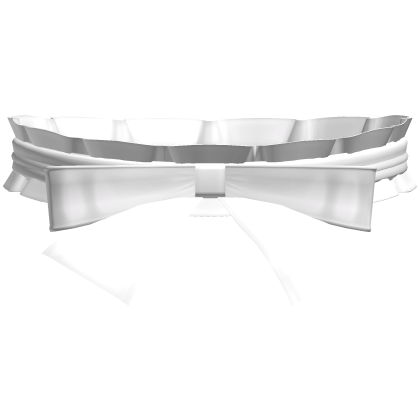  ♡ cute japanese moe bow choker (white) Roblox item