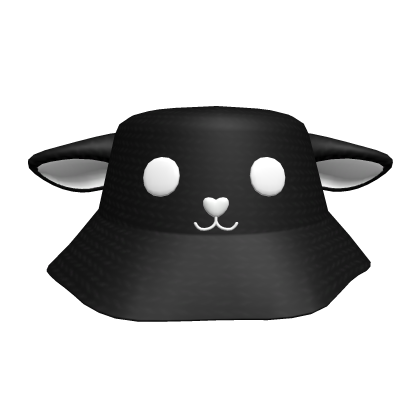 cute black sheep bucket hat Roblox item