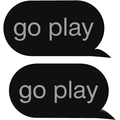 go play go play text Roblox item