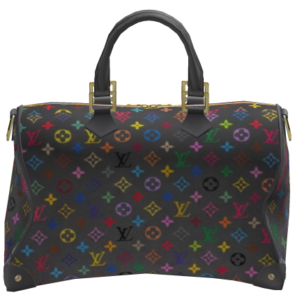 Luxury Grey LV Duffel Designer Purse Bag (on Head)