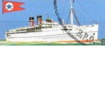 The Blue Star Line ship lining