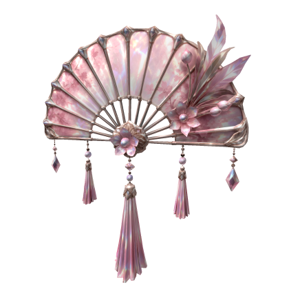 Ethereal Pink Blossom Fan (Back) Roblox item