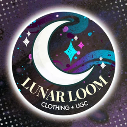 Lunar Loom Clothing + UGC Roblox group icon