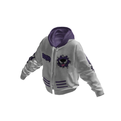 White & Purple Monster Hoodie