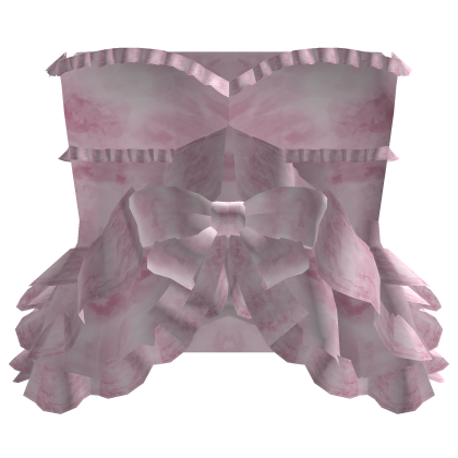 gothic ruffle lace dress pink