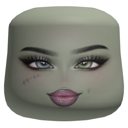 Sassy Green Baddie Monster Glam Smirk