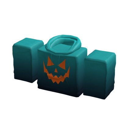 Teal Black Gradient Halloween Hoodie