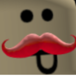 A drawn Mustache