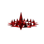 Red Sparkle Time Crown