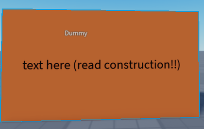 working sign