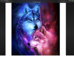 Wolf galaxy owls