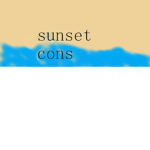 sunset cons