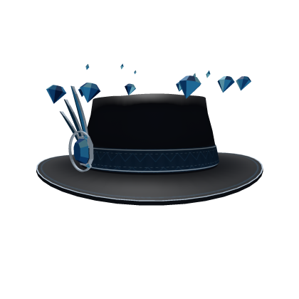 Midnight Sovereign Diamond Fedora