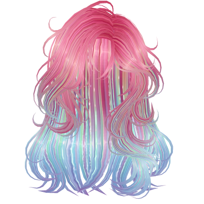 Lucious Elegant Princess Waves Pink Glitter