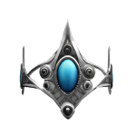 Queen's Royal Silver Crown Of Blue Gems