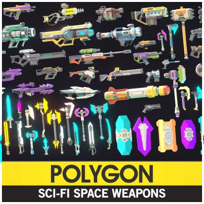 Polygon Sci-Fi Worlds Weapons
