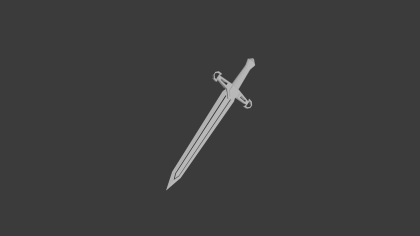 white neon fantasy sword preview 5