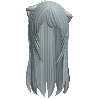 Neko Catgirl Kawaii Kitty Anime Hair in Metallic