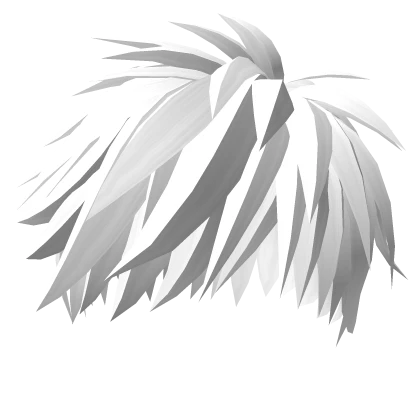 Roblox hair preview for Spiky Scene Anime Boy Hair (White)