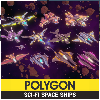 Polygon Sci-Fi Space Ships