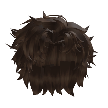 Messy Fluffy Brown Mafia Male Hair